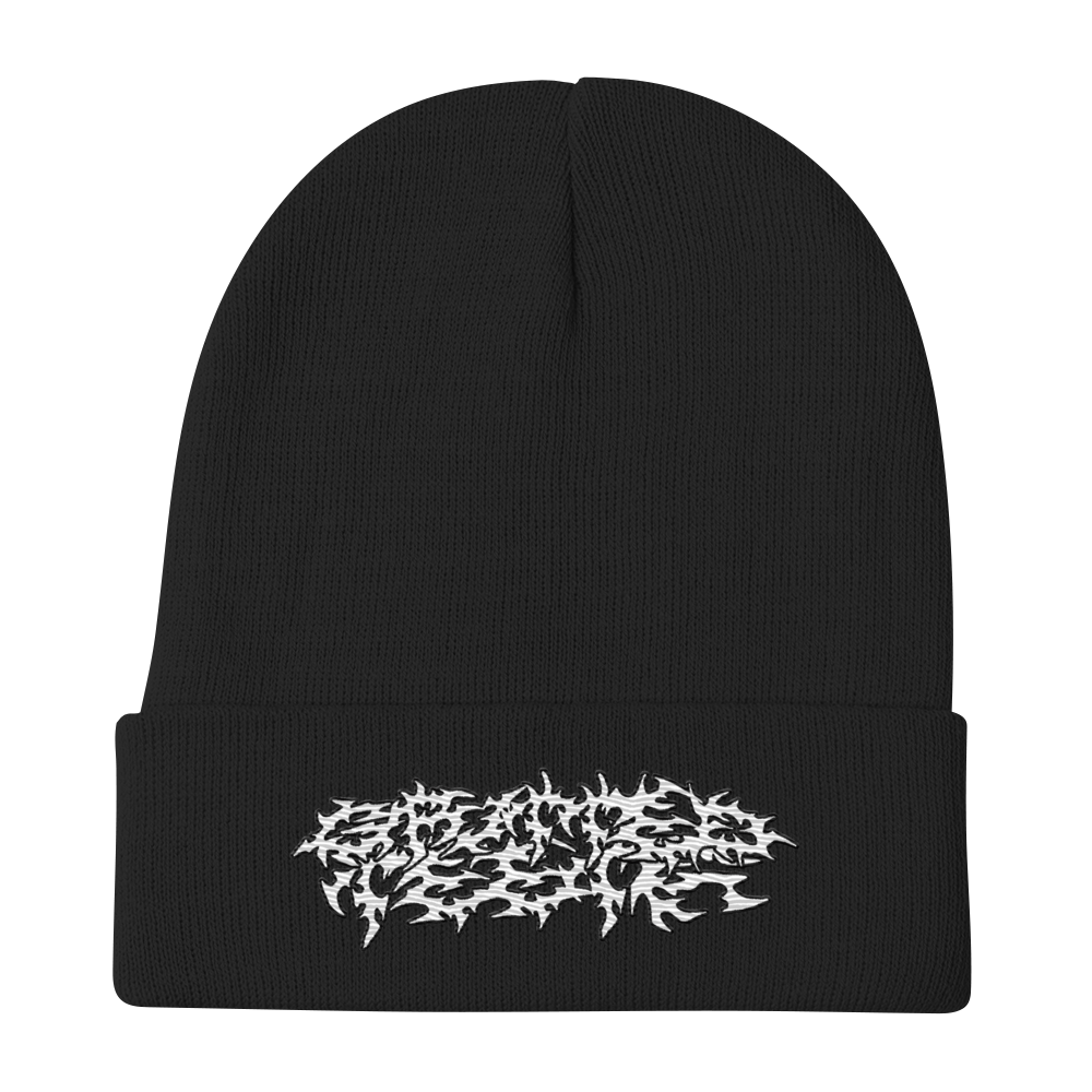 EMBROIDERED BEANIE (BLACK)