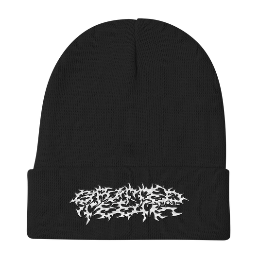 EMBROIDERED BEANIE (BLACK)